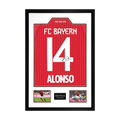 Xabi Alonso Signed Bayern Munich Shirt Premium Frame