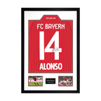 Xabi Alonso Signed Bayern Munich Shirt Premium Frame