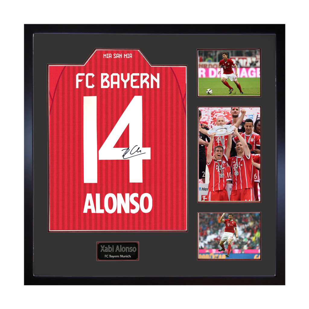 Xabi Alonso Signed Bayern Munich Shirt Elite Frame