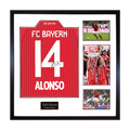 Xabi Alonso Signed Bayern Munich Shirt Elite Frame