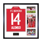 Xabi Alonso Signed Bayern Munich Shirt Elite Frame