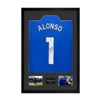 Xabi Alonso Signed Chelsea Shirt Premium Frame