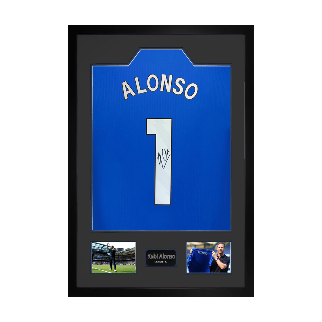 Xabi Alonso Signed Chelsea Shirt Premium Frame