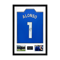 Xabi Alonso Signed Chelsea Shirt Premium Frame
