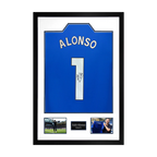 Xabi Alonso Signed Chelsea Shirt Premium Frame
