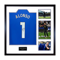 Xabi Alonso Signed Chelsea Shirt Elite Frame
