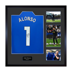 Xabi Alonso Signed Chelsea Shirt Elite Frame