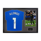 Xabi Alonso Signed Chelsea Shirt Classic Frame