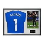Xabi Alonso Signed Chelsea Shirt Classic Frame