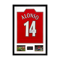 Xabi Alonso Signed Liverpool Shirt Premium Frame