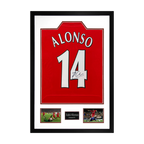 Xabi Alonso Signed Liverpool Shirt Premium Frame