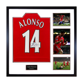 Xabi Alonso Signed Liverpool Shirt Elite Frame