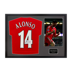 Xabi Alonso Signed Liverpool Shirt Classic Frame