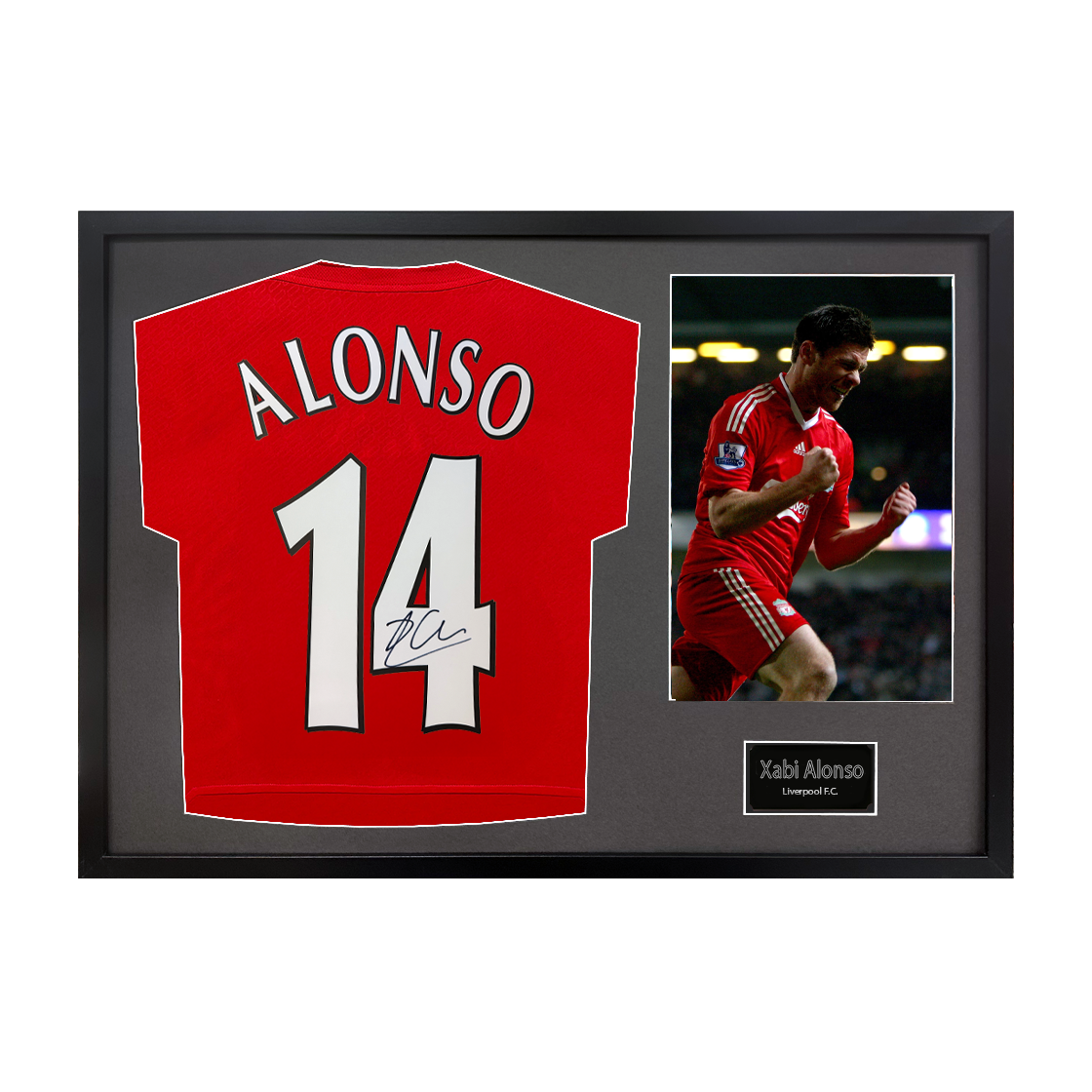 Xabi Alonso Signed Liverpool Shirt Classic Frame