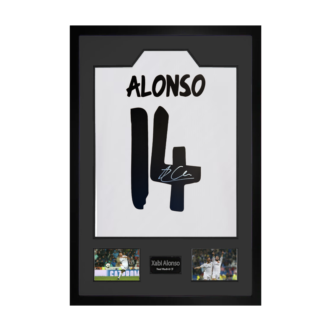 Xabi Alonso Signed Real Madrid Shirt Premium Frame