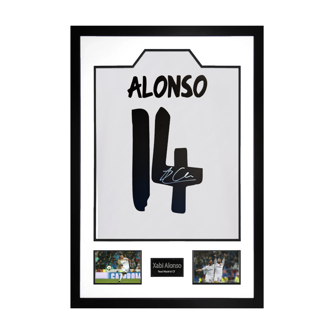 Xabi Alonso Signed Real Madrid Shirt Premium Frame