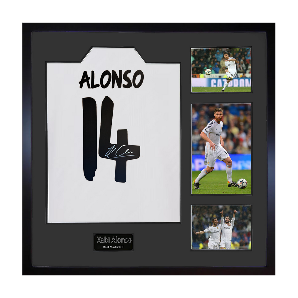 Xabi Alonso Signed Real Madrid Shirt Elite Frame