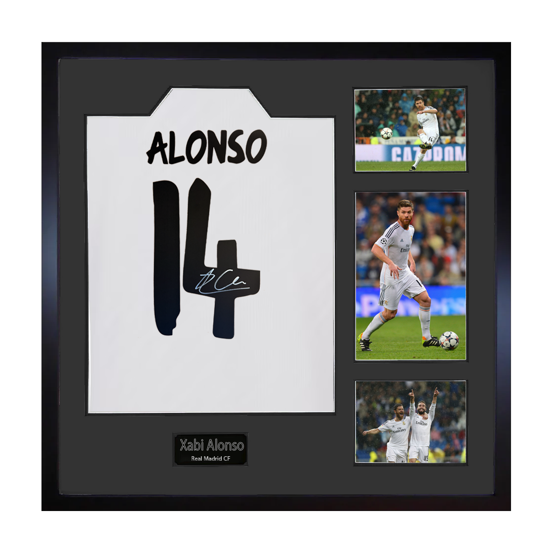 Xabi Alonso Signed Real Madrid Shirt Elite Frame