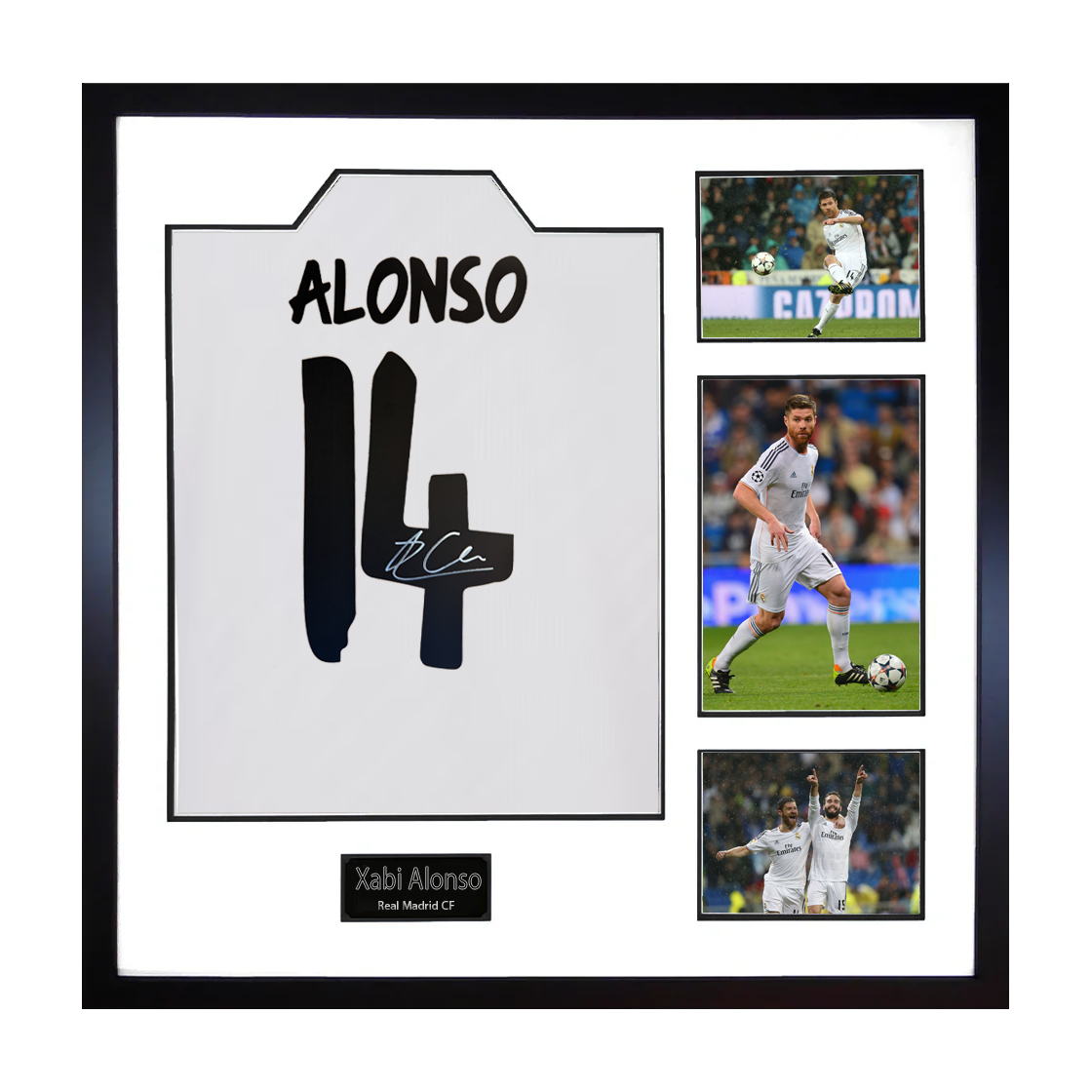Xabi Alonso Signed Real Madrid Shirt Elite Frame