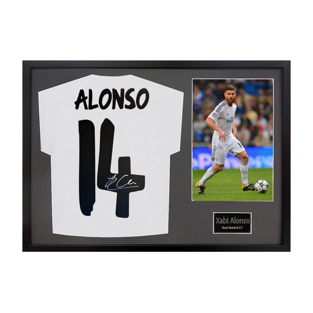 Xabi Alonso Signed Real Madrid Shirt Classic Frame
