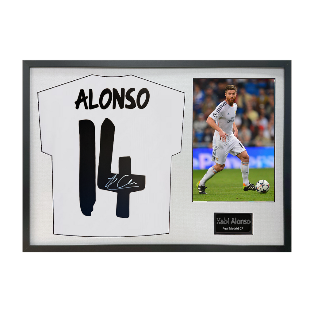 Xabi Alonso Signed Real Madrid Shirt Classic Frame