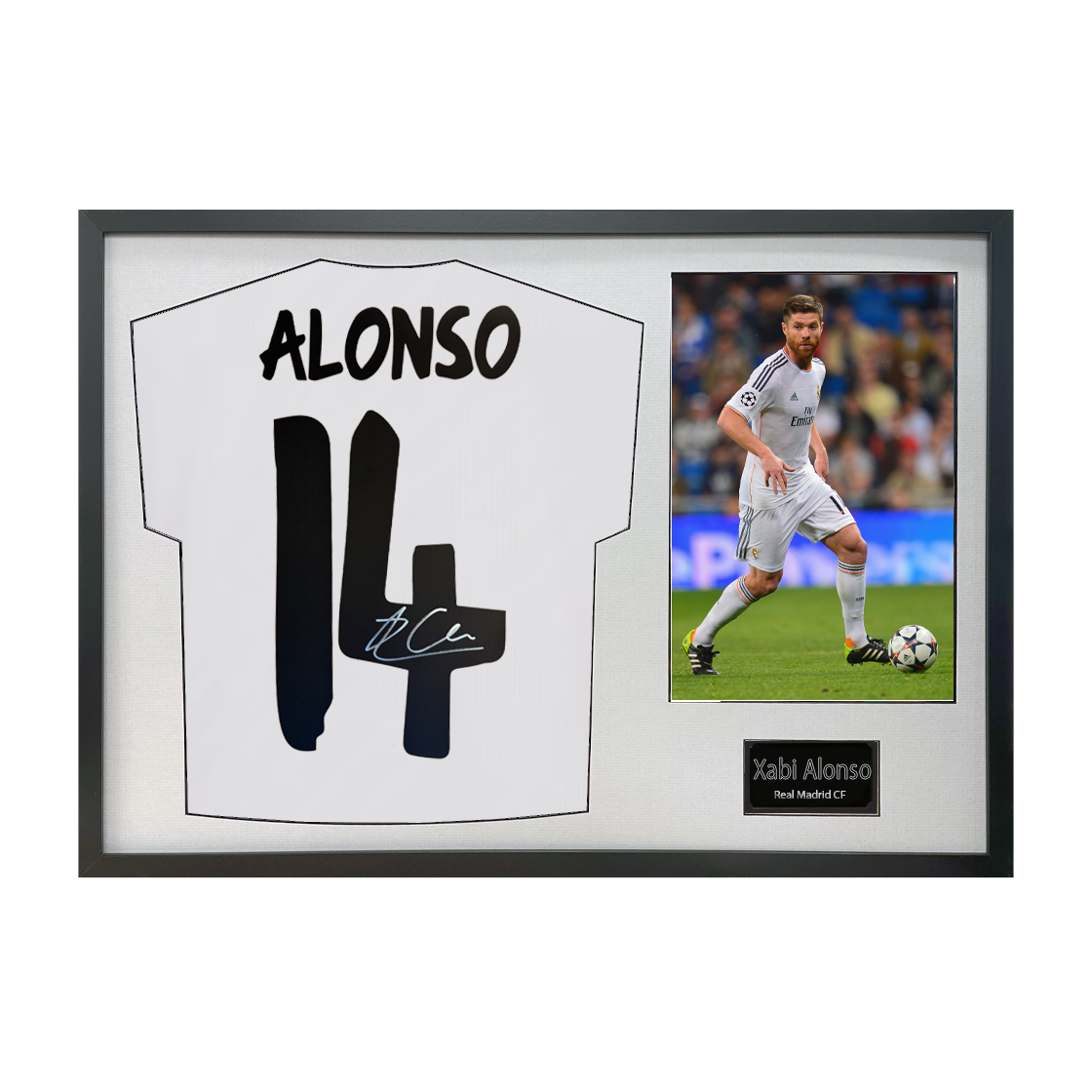 Xabi Alonso Signed Real Madrid Shirt Classic Frame