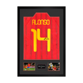 Xabi Alonso Signed Spain Shirt Premium Frame