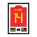 Xabi Alonso Signed Spain Shirt Premium Frame