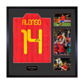 Xabi Alonso Signed Spain Shirt Elite Frame