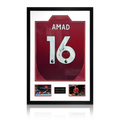 Amad Diallo Signed Manchester United Shirt Premium Frame (ACG Cert)