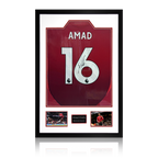 Amad Diallo Signed Manchester United Shirt Premium Frame (ACG Cert)