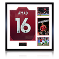 Amad Diallo Signed Manchester United Shirt Elite Frame (ACG Cert)