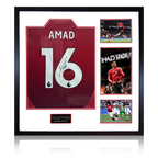 Amad Diallo Signed Manchester United Shirt Elite Frame (ACG Cert)