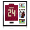 Amadou Onana Signed Belgium Shirt Elite Frame