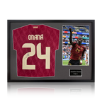Amadou Onana Signed Belgium Shirt Classic Frame