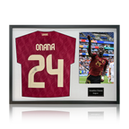 Amadou Onana Signed Belgium Shirt Classic Frame