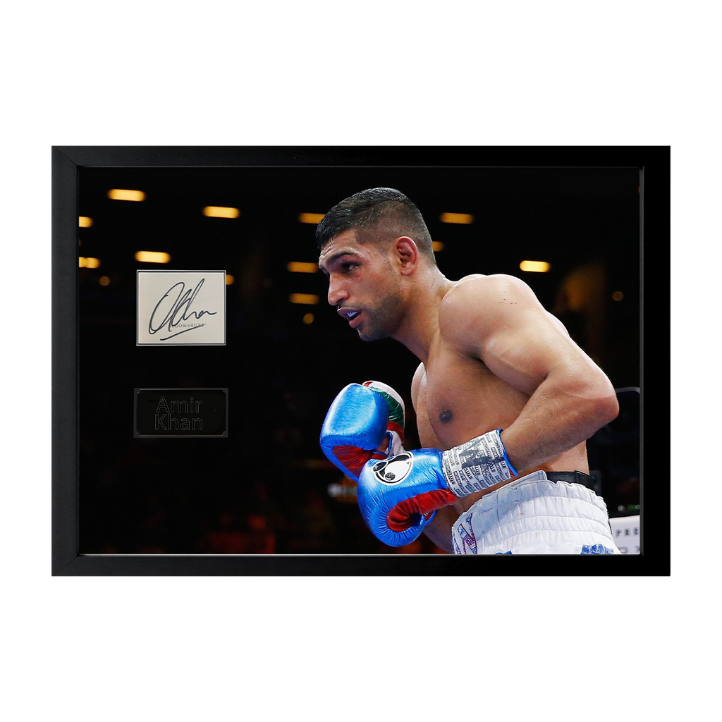 Amir Khan Signed Cut Iconic Frame (ACG Cert)