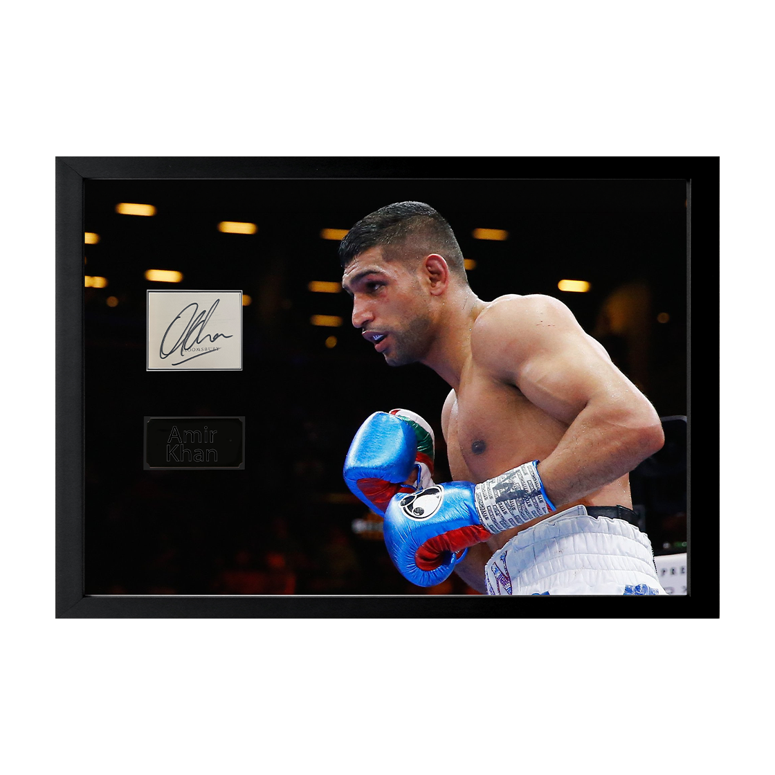Amir Khan Signed Cut Iconic Frame (ACG Cert)