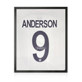 James Anderson Signed England Test Shirt Compact Frame