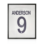 James Anderson Signed England Test Shirt Compact Frame