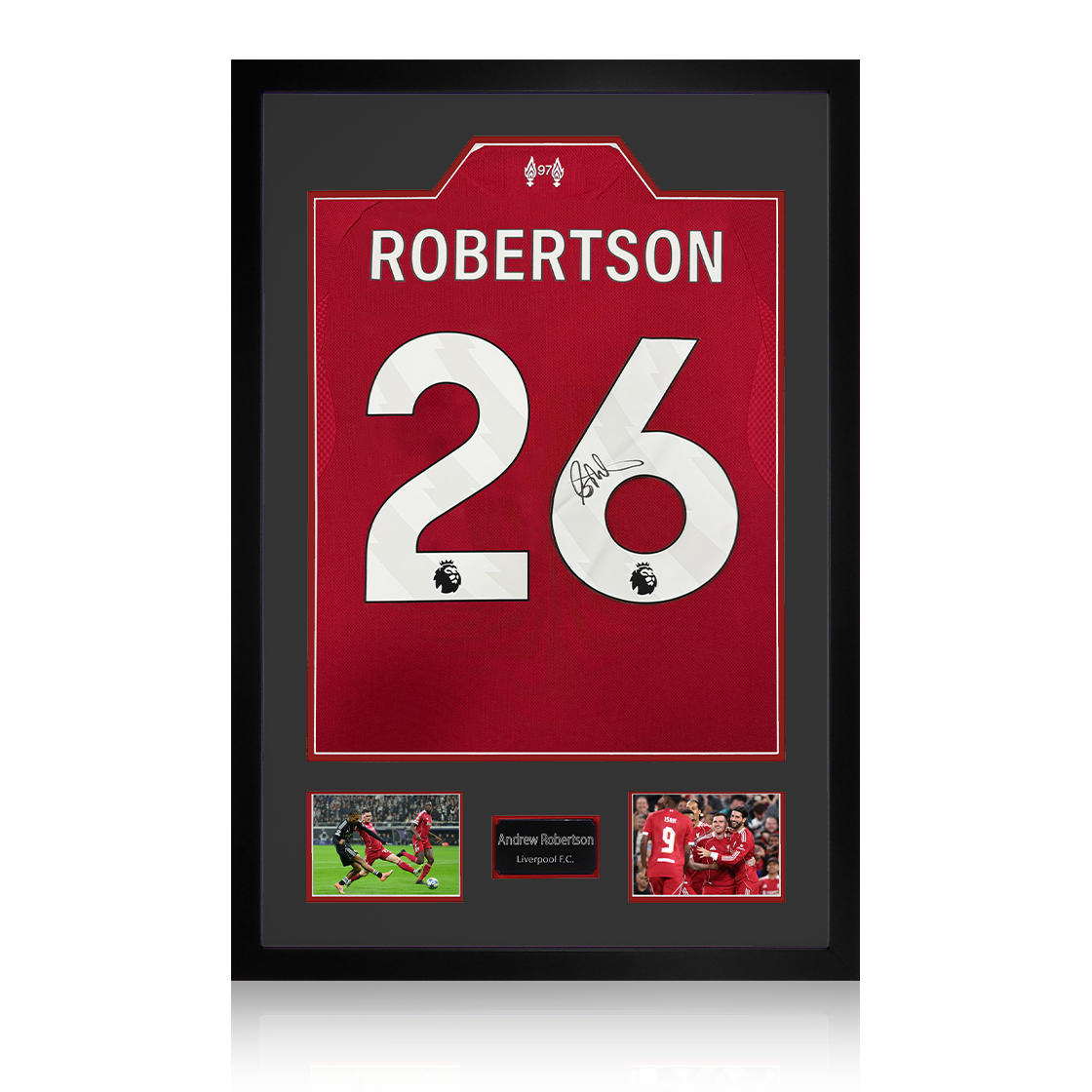Andrew Robertson Signed Liverpool Shirt Premium Frame (ACG Cert)