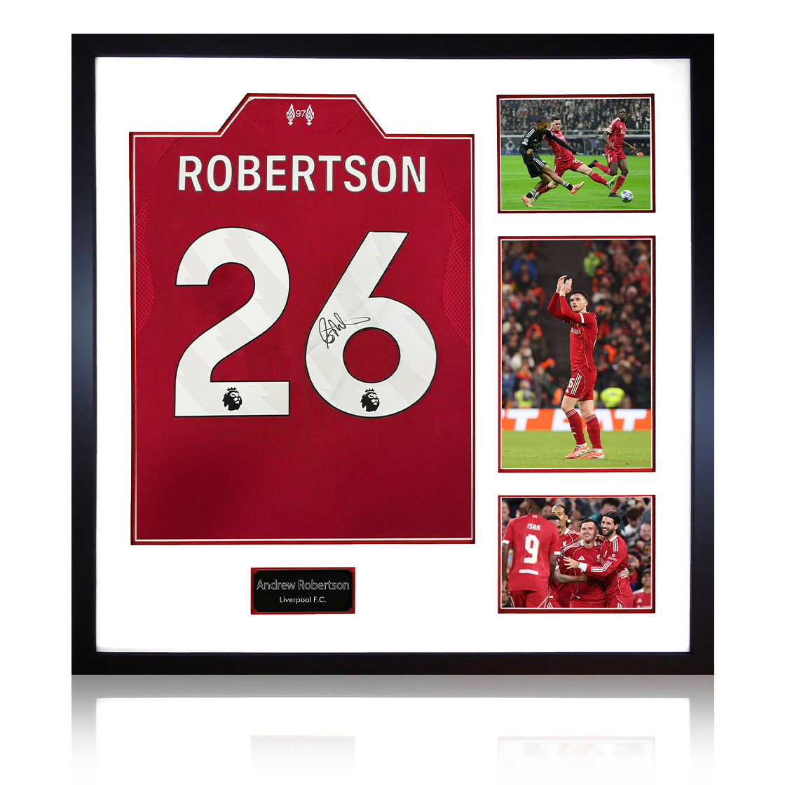 Andrew Robertson Signed Liverpool Shirt Elite Frame (ACG Cert)