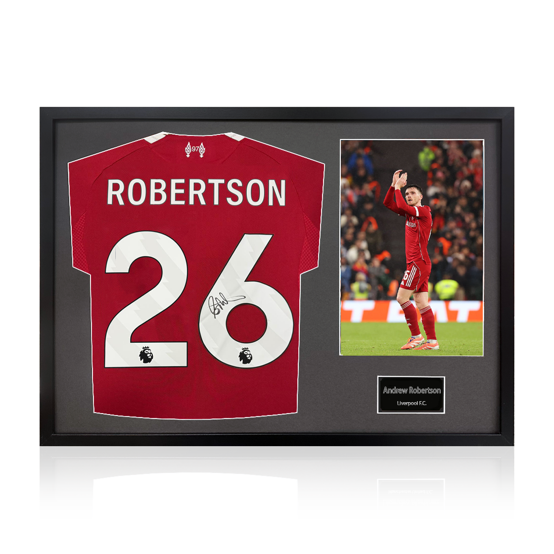 Andrew Robertson Signed Liverpool Shirt Classic Frame (ACG Cert)