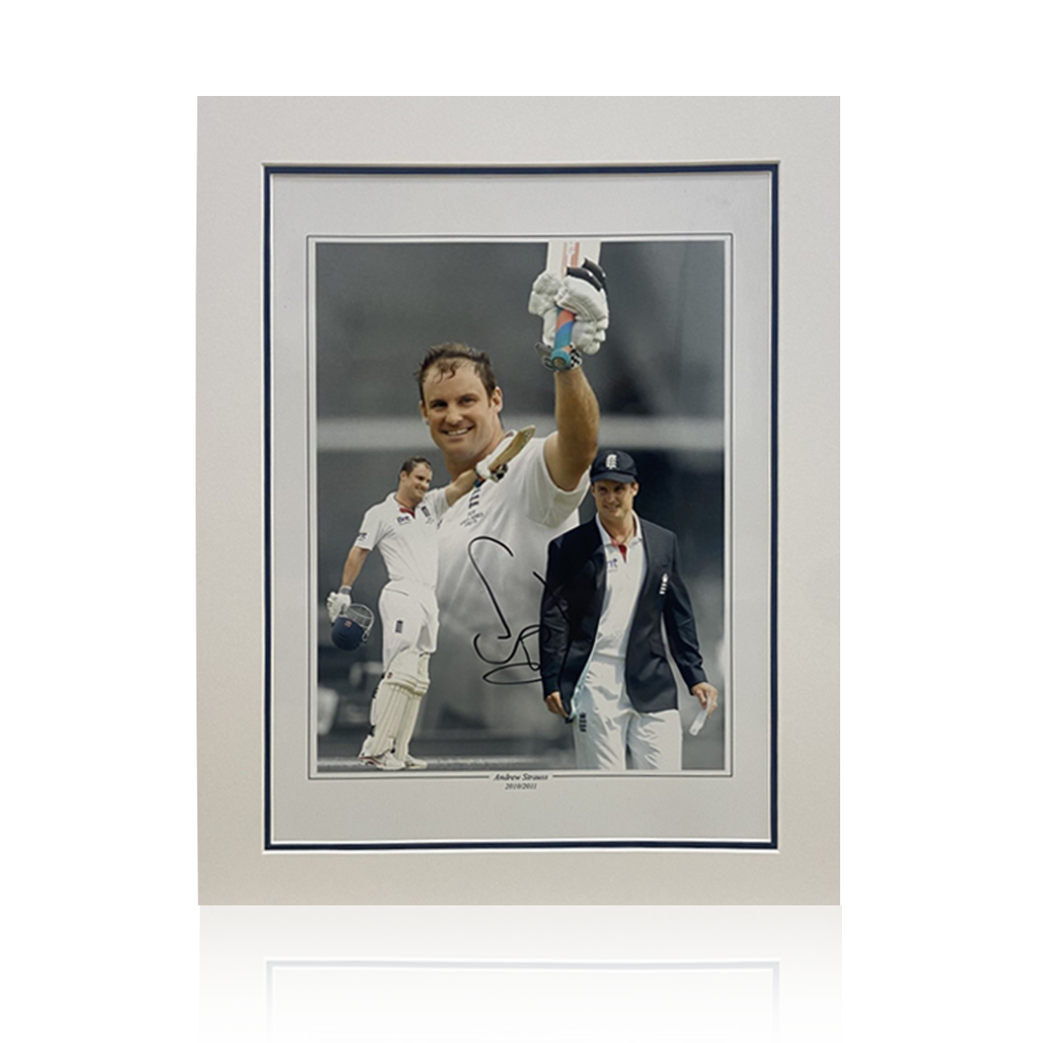 Andrew Strauss Signed Mount