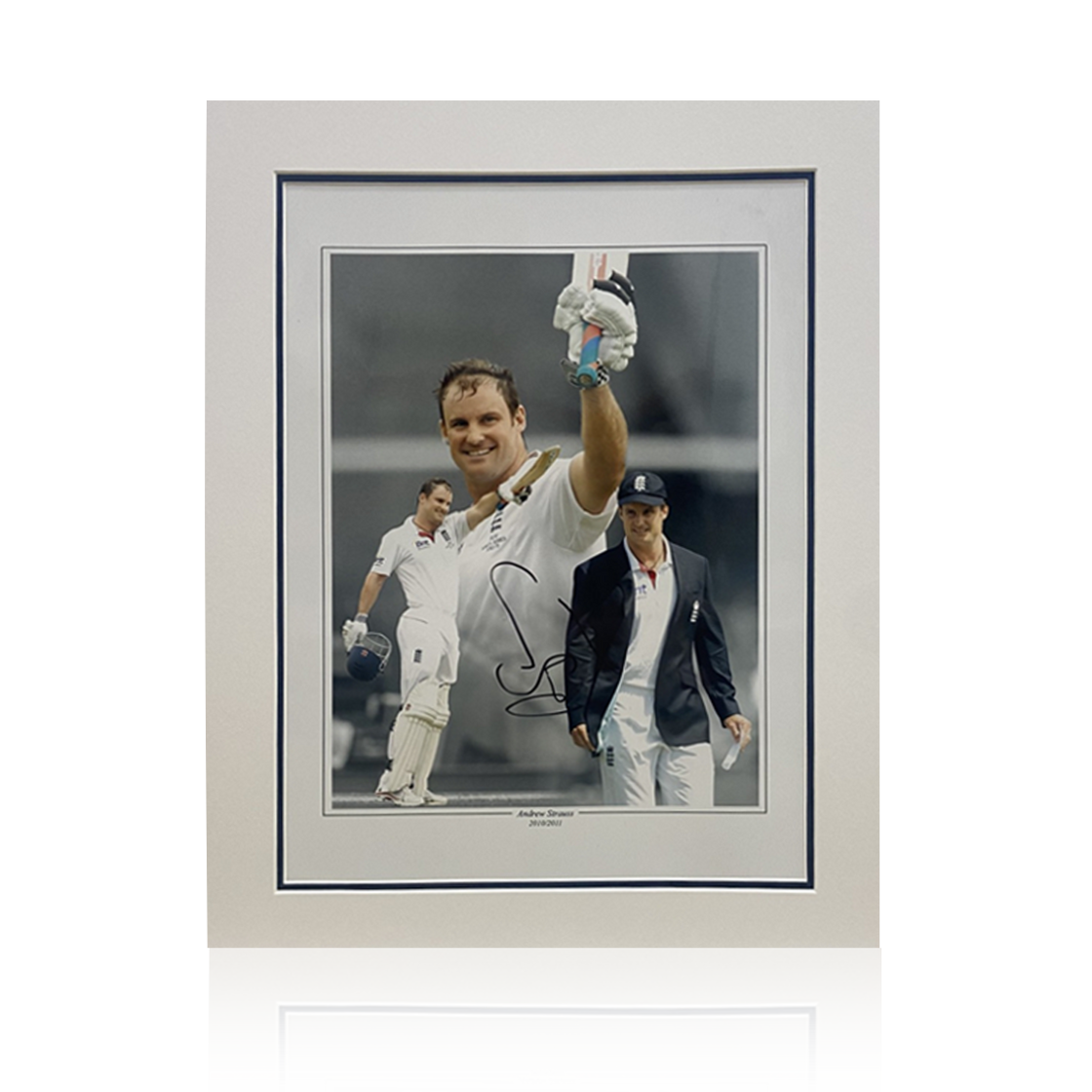 Andrew Strauss Signed Mount