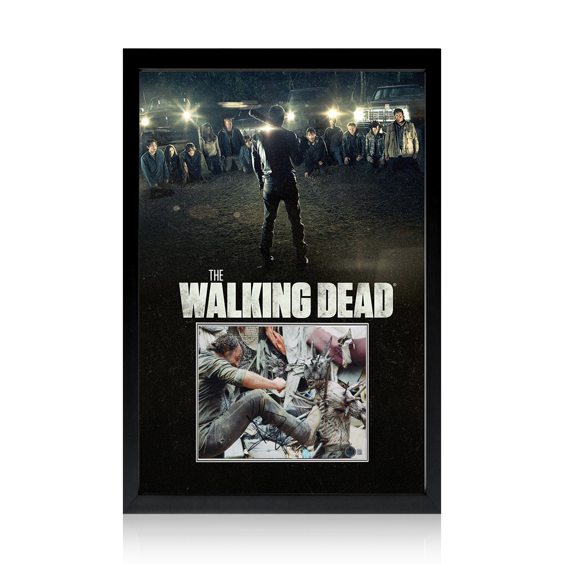 Andrew Lincoln Signed The Walking Dead Image Iconic Frame (Beckett)