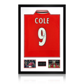 Andy Cole Signed Manchester United Shirt Premium Frame