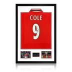 Andy Cole Signed Manchester United Shirt Premium Frame