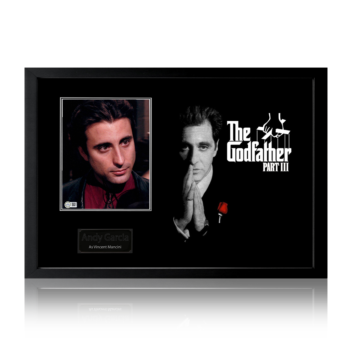 Andy Garcia Signed The Godfather Part III Image Iconic Frame (AFTAL Authentication)