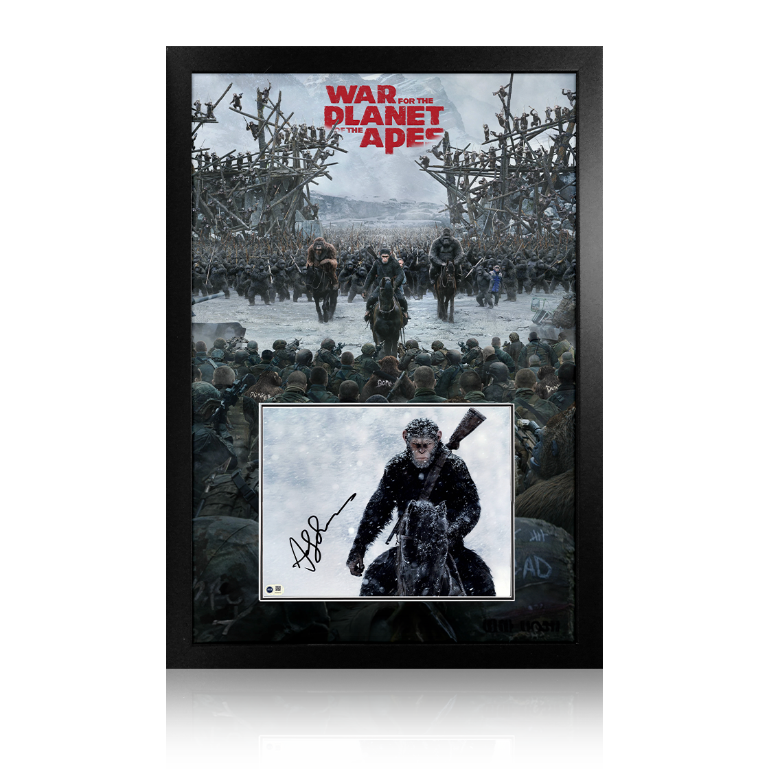 Andy Serkis Signed War for the Planet of the Apes Image Premium Frame (ACG Cert)